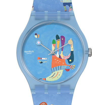 Swatch X Centre Pompidou New Gent Special Blue Sky, By Vassily Kandinsky SUOZ342
