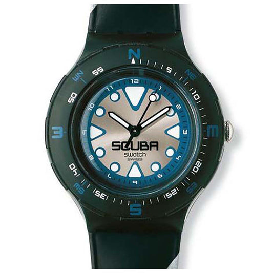 Swatch Scuba 200 Blue Squiggle SDB118