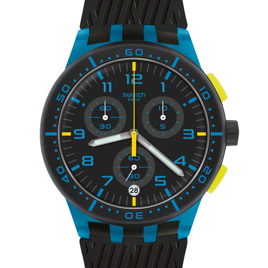 Swatch Plastic Chrono Blue Tire SUSS402