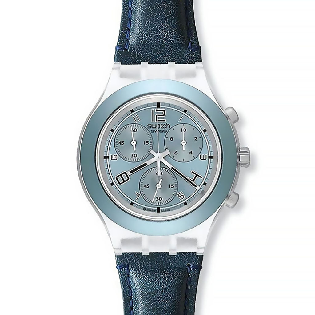 Swatch Irony Diaphane Chrono Blue Traction SVCK1002PU