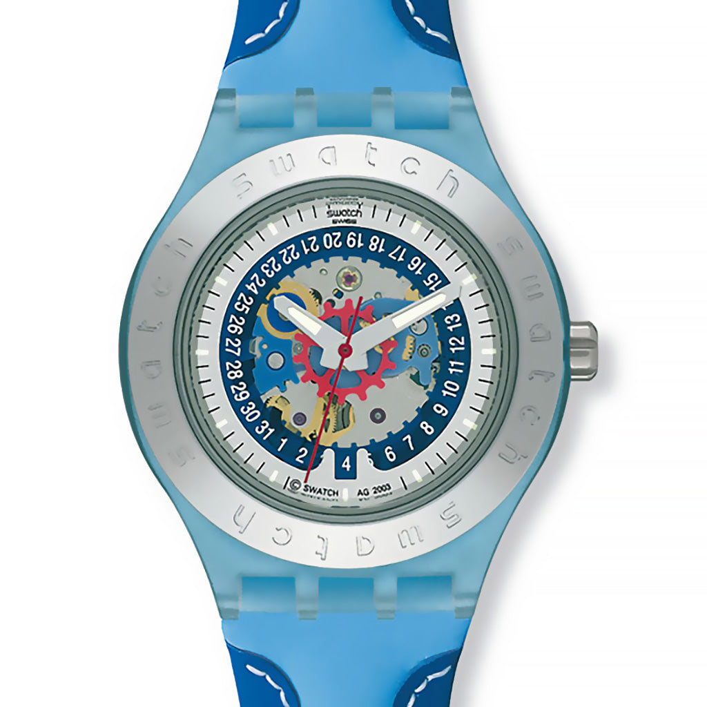 Swatch Irony Diaphane Automatik Blue Trap SVDN4000