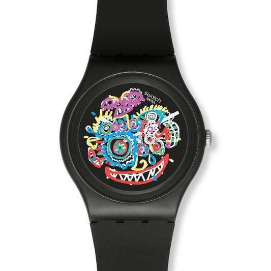 Swatch New Gent Artist Special BLUE WILD FACE SUOZ166S