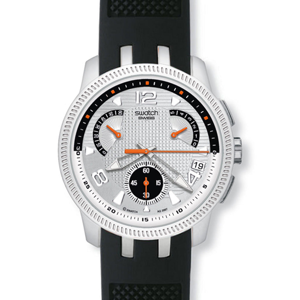 Swatch Irony Retrograde Chrono Dark Bring Back YRS405C