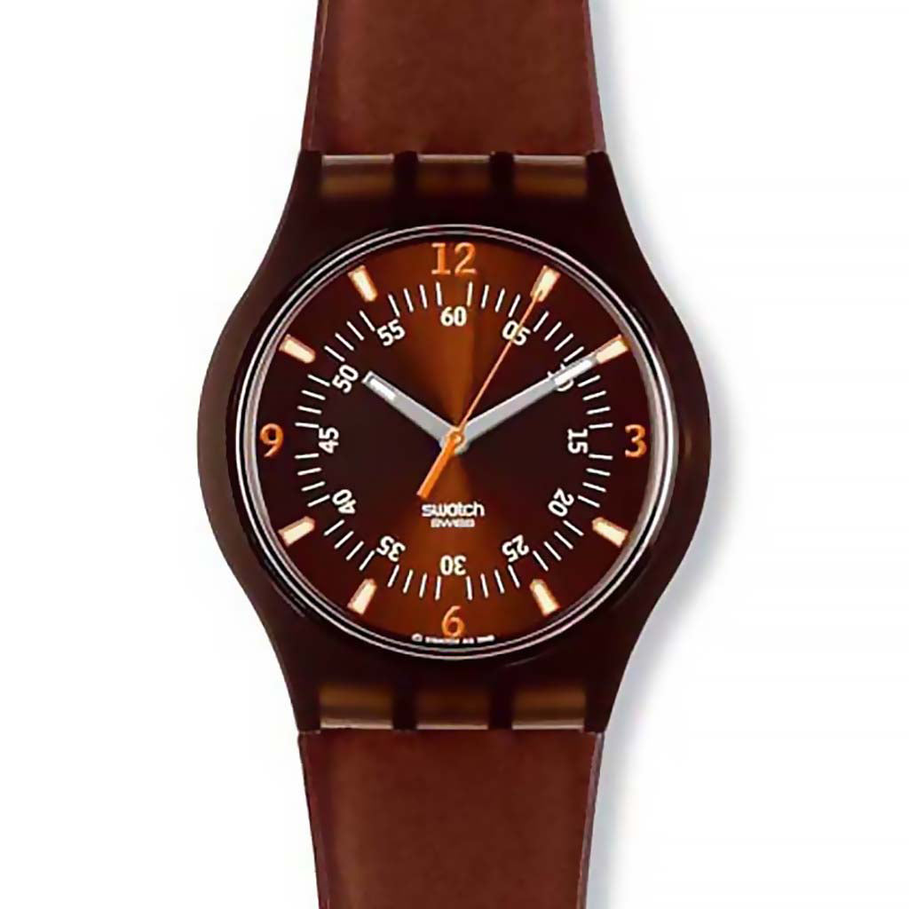 Swatch Jelly in Jelly Brown Blacky SUJF100