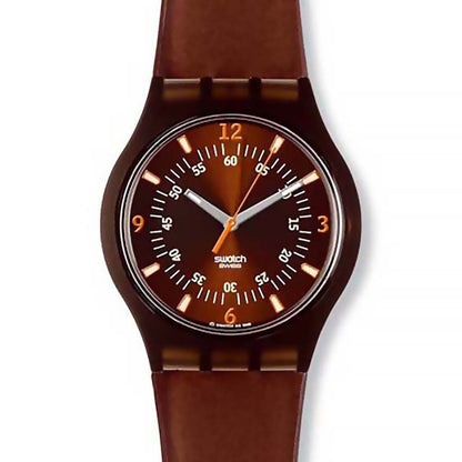 Swatch Jelly in Jelly Brown Blacky SUJF100
