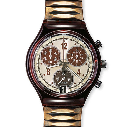 Swatch Chrono Brownbrushed SCR400