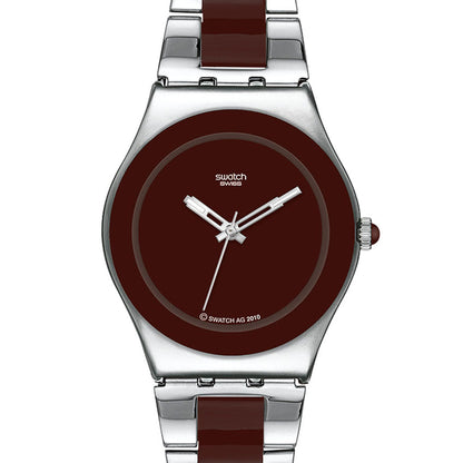Swatch Irony Medium Brown Ceramic YLS163G