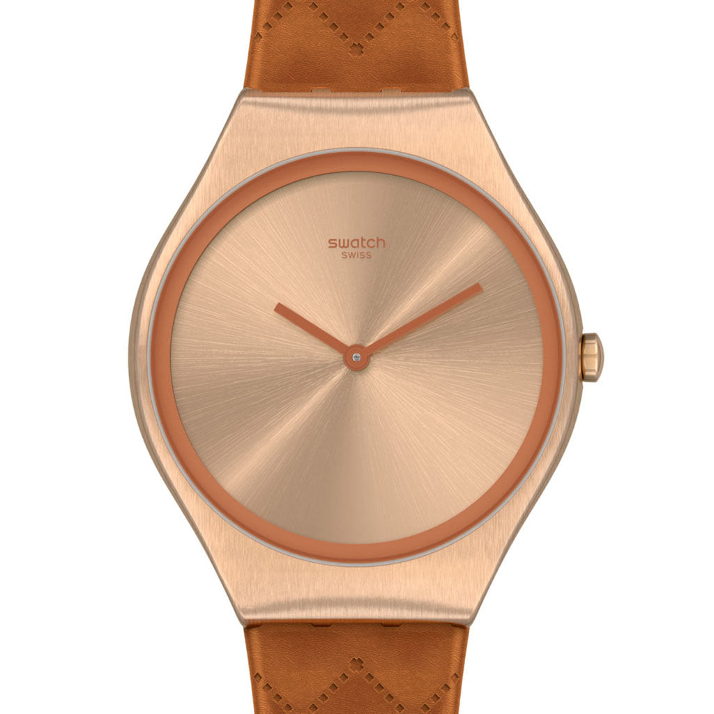 Swatch Skin Irony Brown Quilted SYXG115