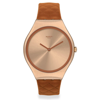 BROWN QUILTED