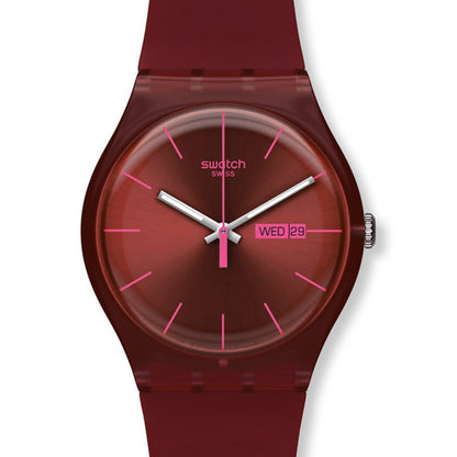 Swatch New Gent Burgundy Rebel SUOR702