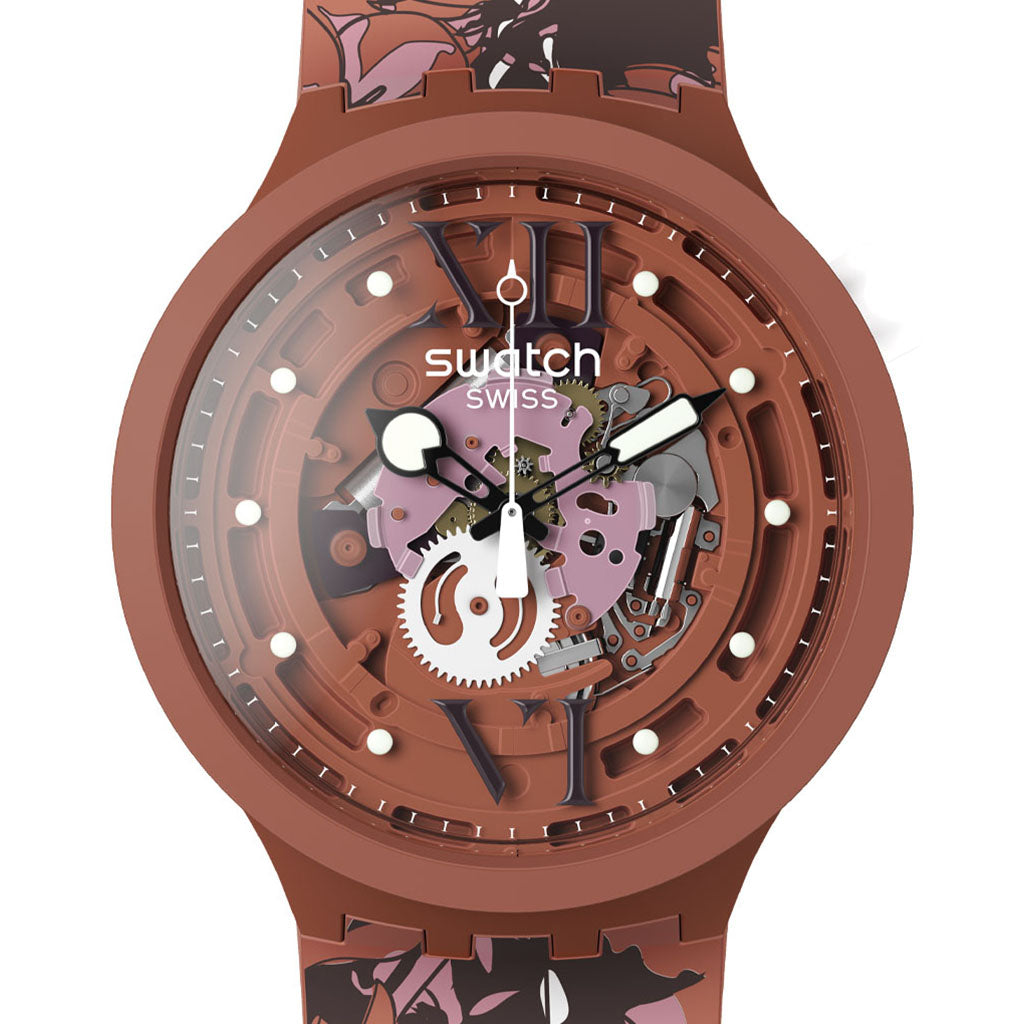 Swatch Big Bold Camoflower Cotton SB05C100