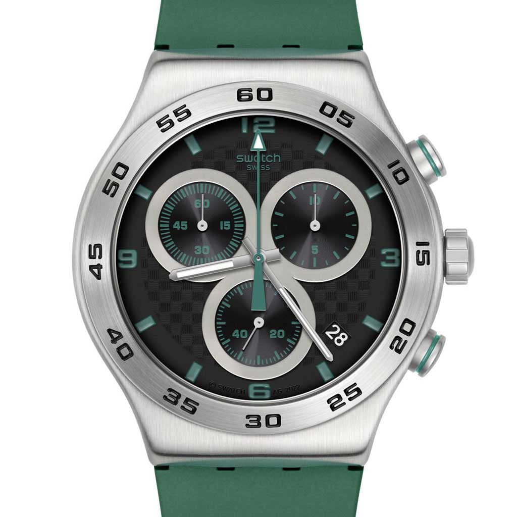 Swatch New Irony Chrono Carbonic Green YVS525