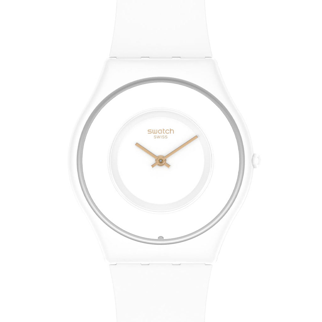 Swatch Skin Classic Bioceramic Tick Different Blanca SS09W100