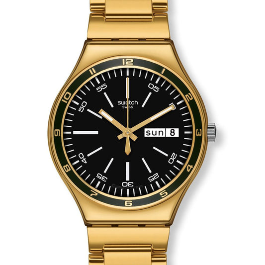 Swatch Irony Big CHARCOAL MEDAL YELLOW YGG705G