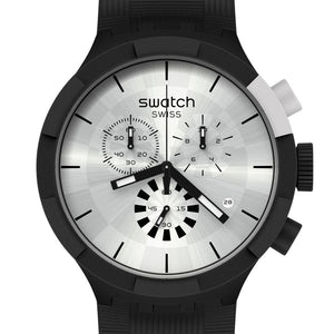 Swatch Big Bold Chrono Chequered Silver SB02B404