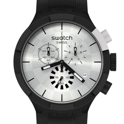 Swatch Big Bold Chrono Chequered Silver SB02B404