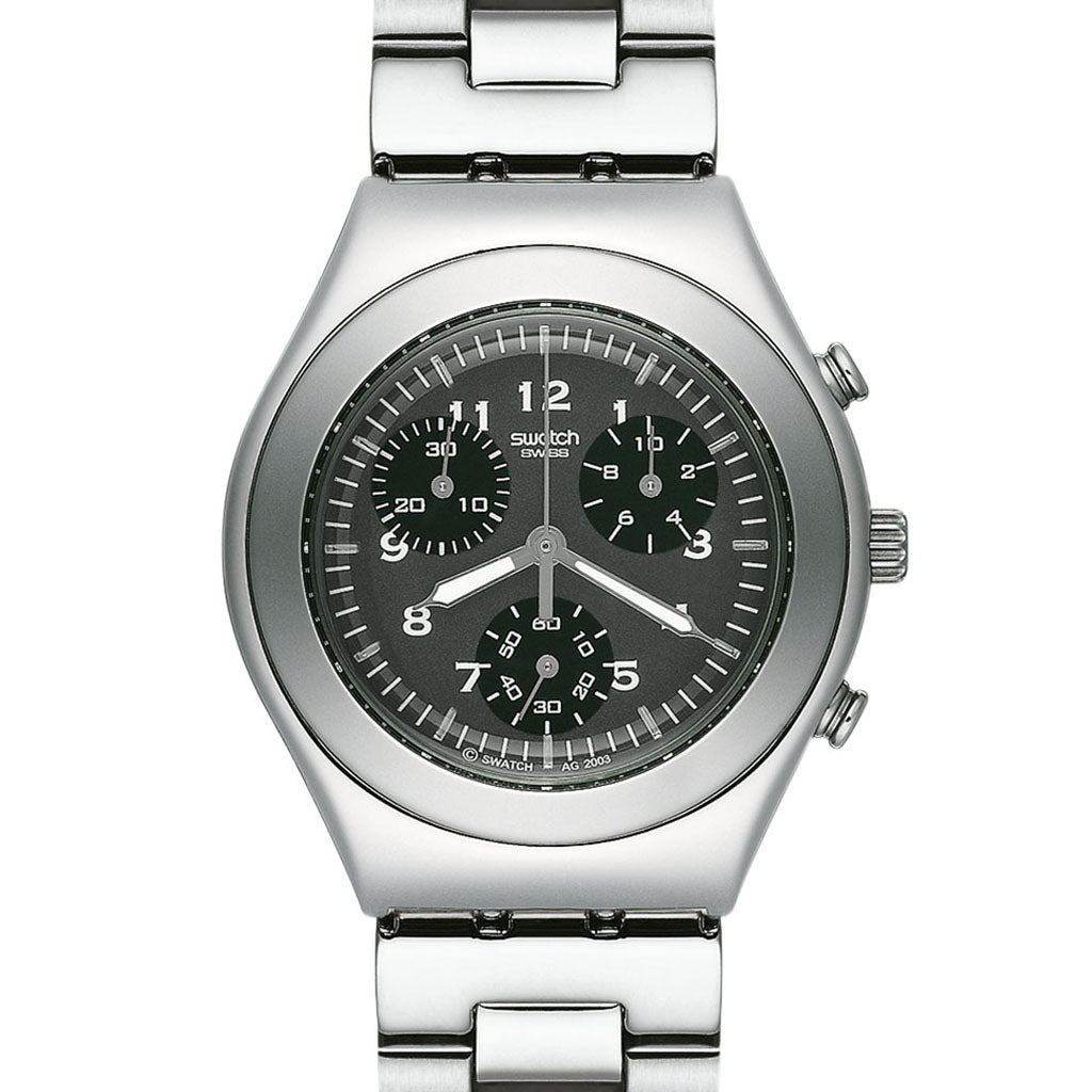 Swatch irony Midi Chrono Chouette Noire YMs109GX