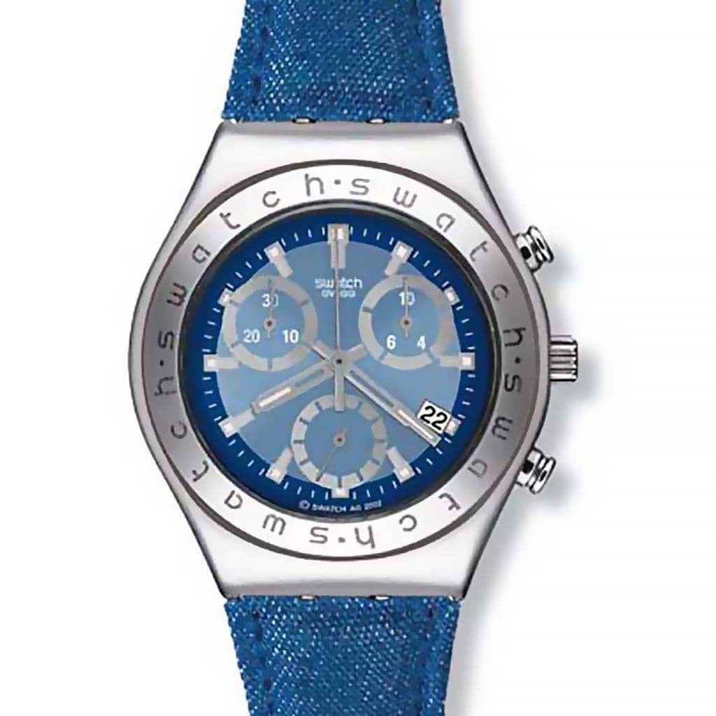 Swatch Irony Midi Chrono Ciclamino Blu YMS402