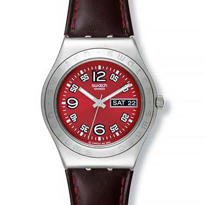 Swatch Irony Big CIEL ROUGE LEDERBAND YLS701