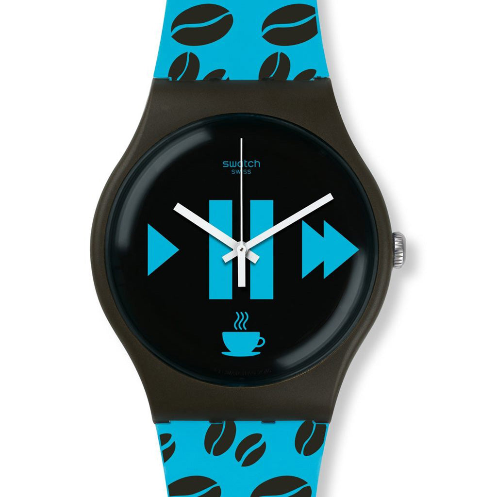 Swatch New Gent Coffee Blues SUOC106