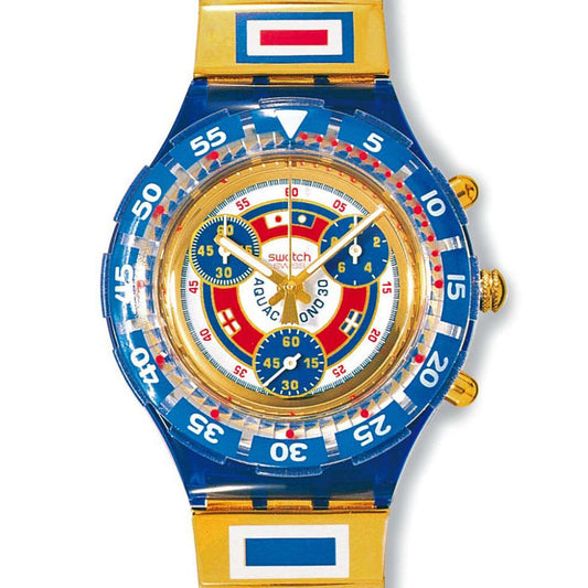 Swatch Midi Aqua Chrono Commendatore SEN101