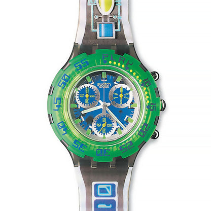 Swatch Aqua Chrono Control Panel SBB102