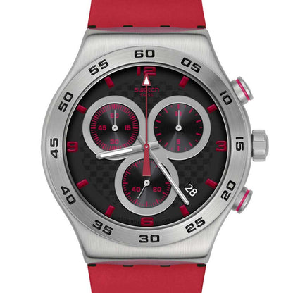 Swatch New Irony Chrono Crimson Carbonic Red YVS524