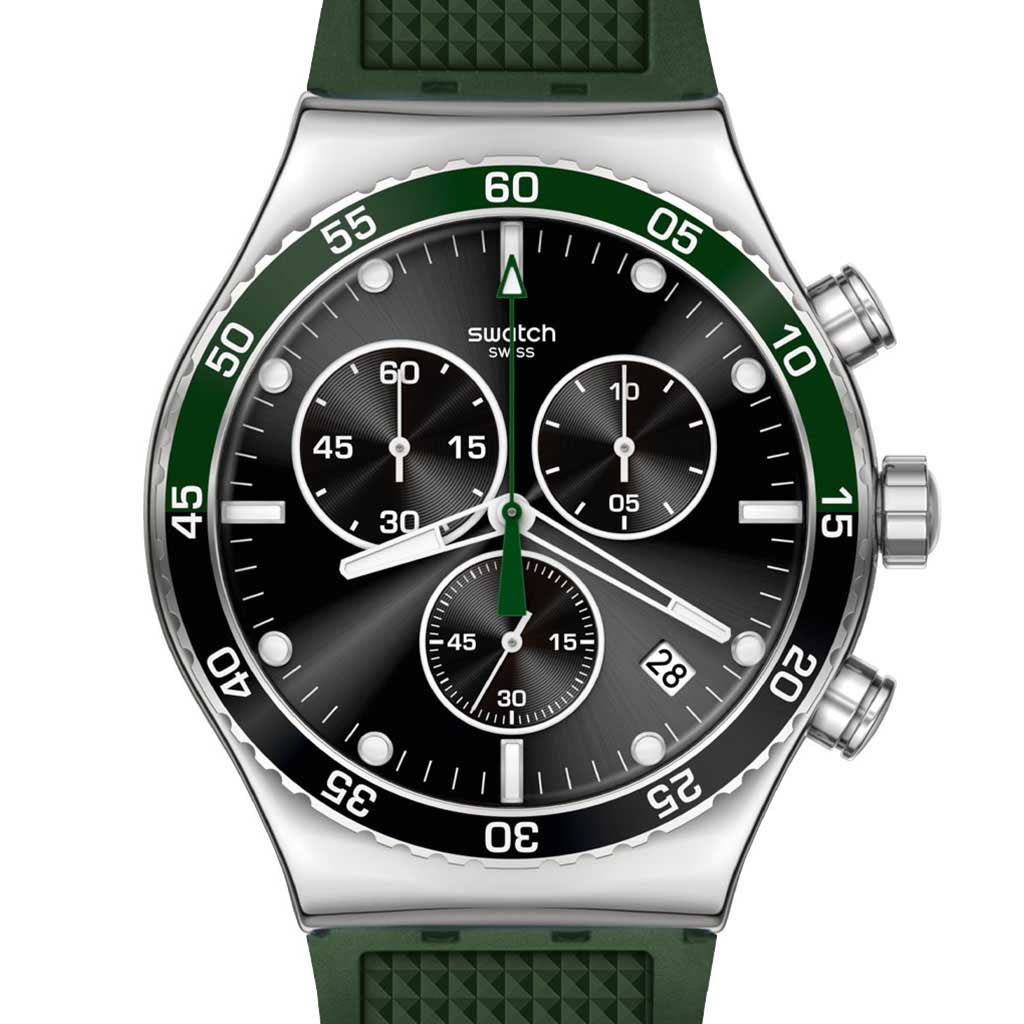 Swatch New Irony Chrono Dark Green YVS506C