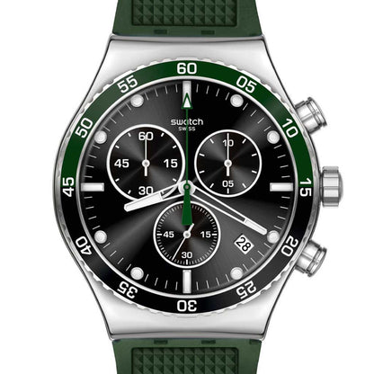 Swatch New Irony Chrono Dark Green YVS506C