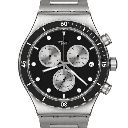 Swatch New Irony Chrono Dark Irony Steel YVS487G