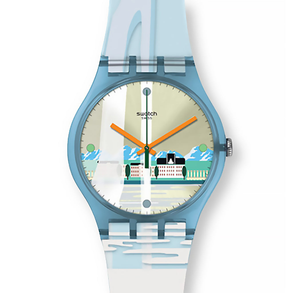 Swatch New Gent Destination Genf Schweiz Special Bout Du Lac SUOZ249
