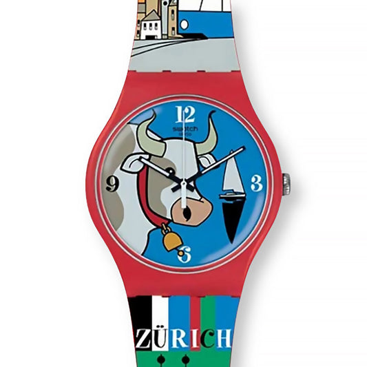 Swatch New Gent Destination Zürich Schweiz Special Scènes de Zuri SUOZ254