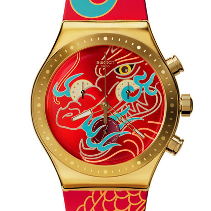 Swatch Irony New Chrono DRAGON IN MOTION - Chinese New Year 2024 - YVZ100
