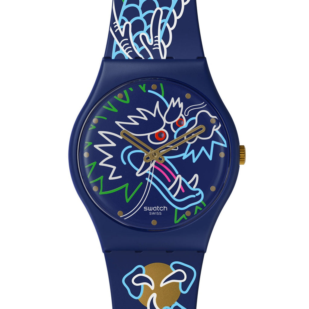 Swatch Gent Specials DRAGON IN WAVES - Chinese New Year 2024 - SO28Z125