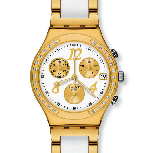Swatch Irony Chrono DREAMWHITE YELLOW YCG407G