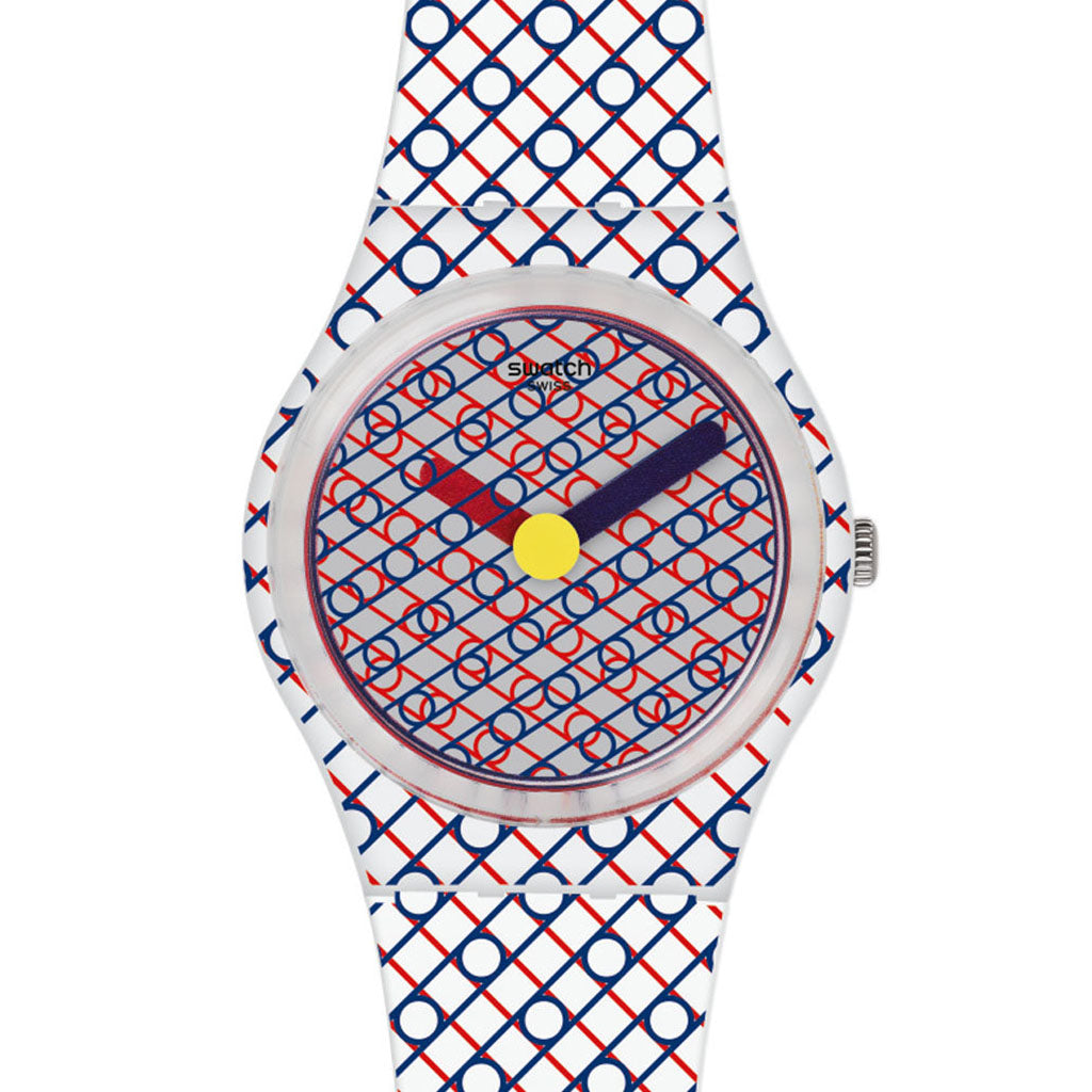 Swatch Gent Special DUET IN BLUE & RED by Sigrid Calon GZ298S