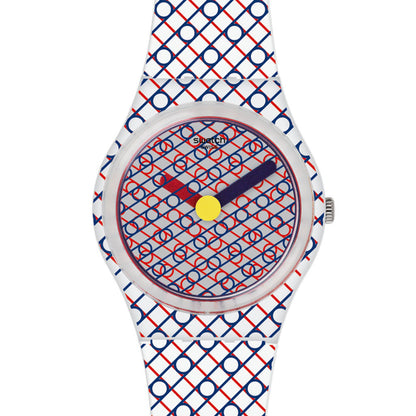 Swatch Gent Special DUET IN BLUE & RED by Sigrid Calon GZ298S