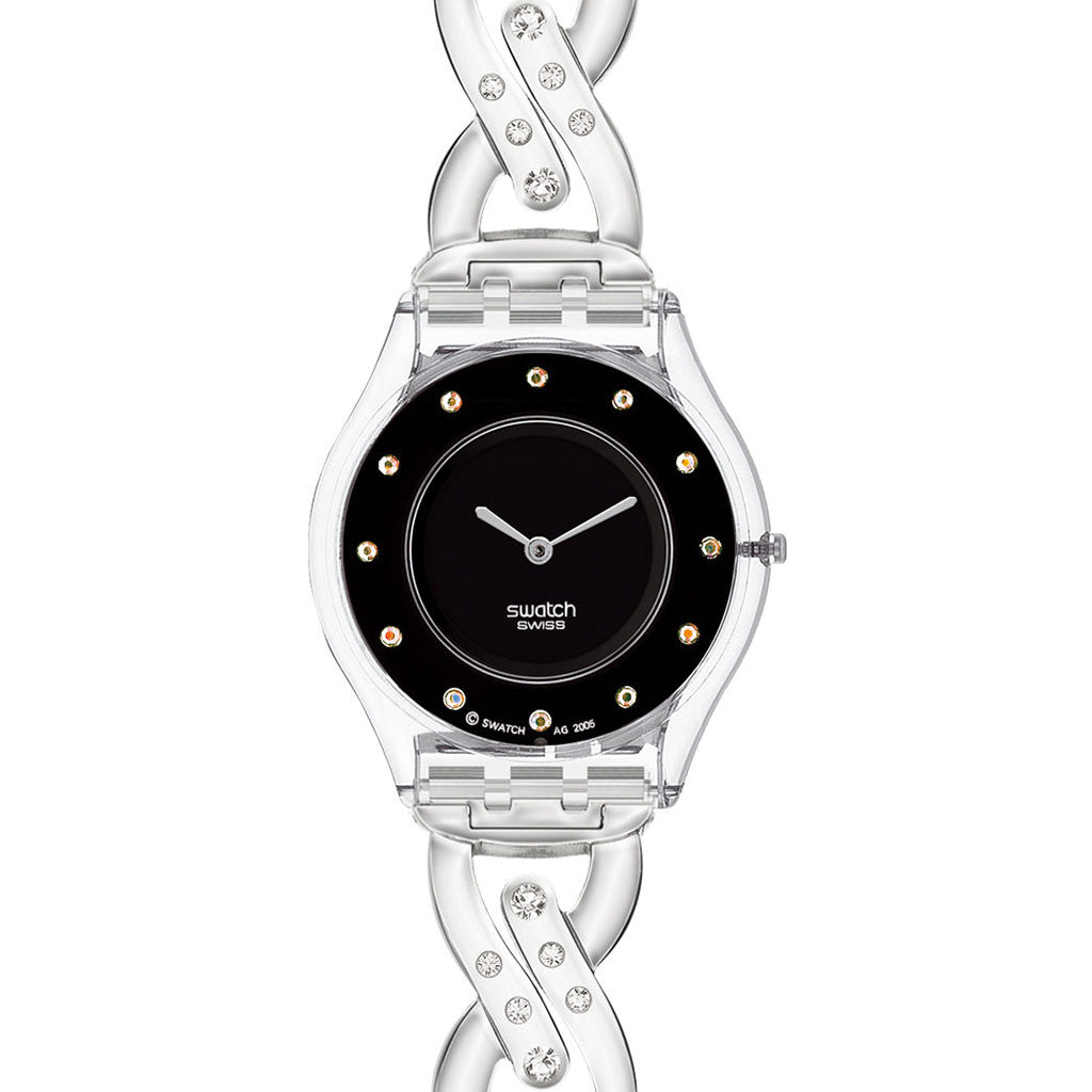 Swatch Skin Entangled Shine Black SFK310CG
