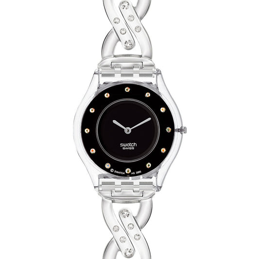 Swatch Skin Entangled Shine Black SFK310CG