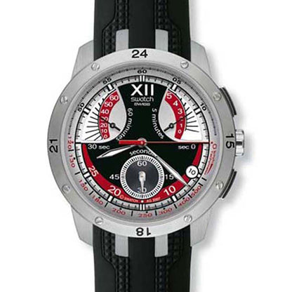 Swatch Irony Retrograde Chrono Evening Black YRS409