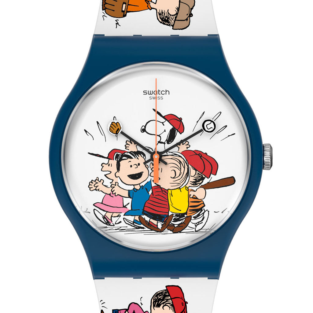 Swatch x Peanuts New Gent Special First Base SO29Z107
