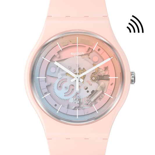 Swatch New Gent Bioceramic Fleetingly Pink Pay! SO32P103-5300