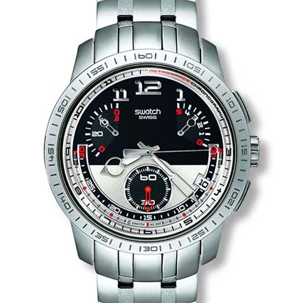 Swatch Irony Retrograde Chrono Fool Fly YRS406G