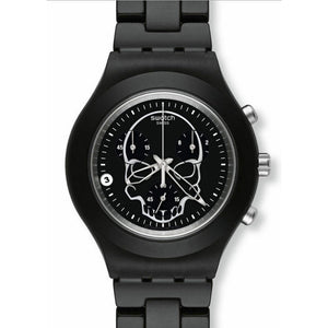 Swatch Irony Diaphane Chrono FULL BLOODED BLACK SKULL SVCF4001AG