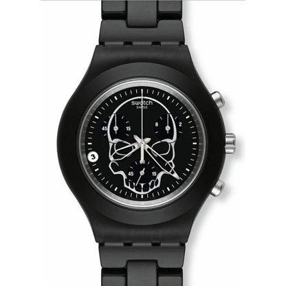 Swatch Irony Diaphane Chrono FULL BLOODED BLACK SKULL SVCF4001AG