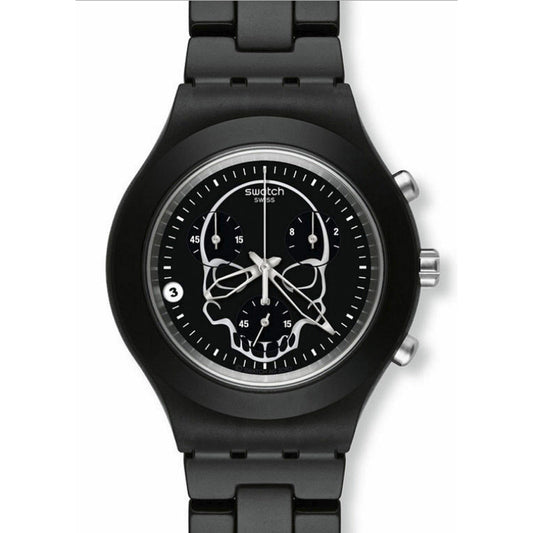 Swatch Irony Diaphane Chrono FULL BLOODED BLACK SKULL SVCF4001AG