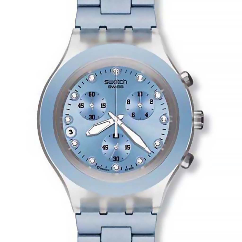 Swatch Irony Diaphane Chrono Full Blooded Blue SVCK4036AG