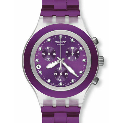 Swatch Irony Diaphane Chrono Full Blooded Blueberry SVCK4048AG