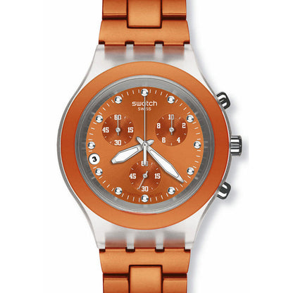 Swatch Irony Diaphane Chrono Full Blooded Naranja SVCK4051AG