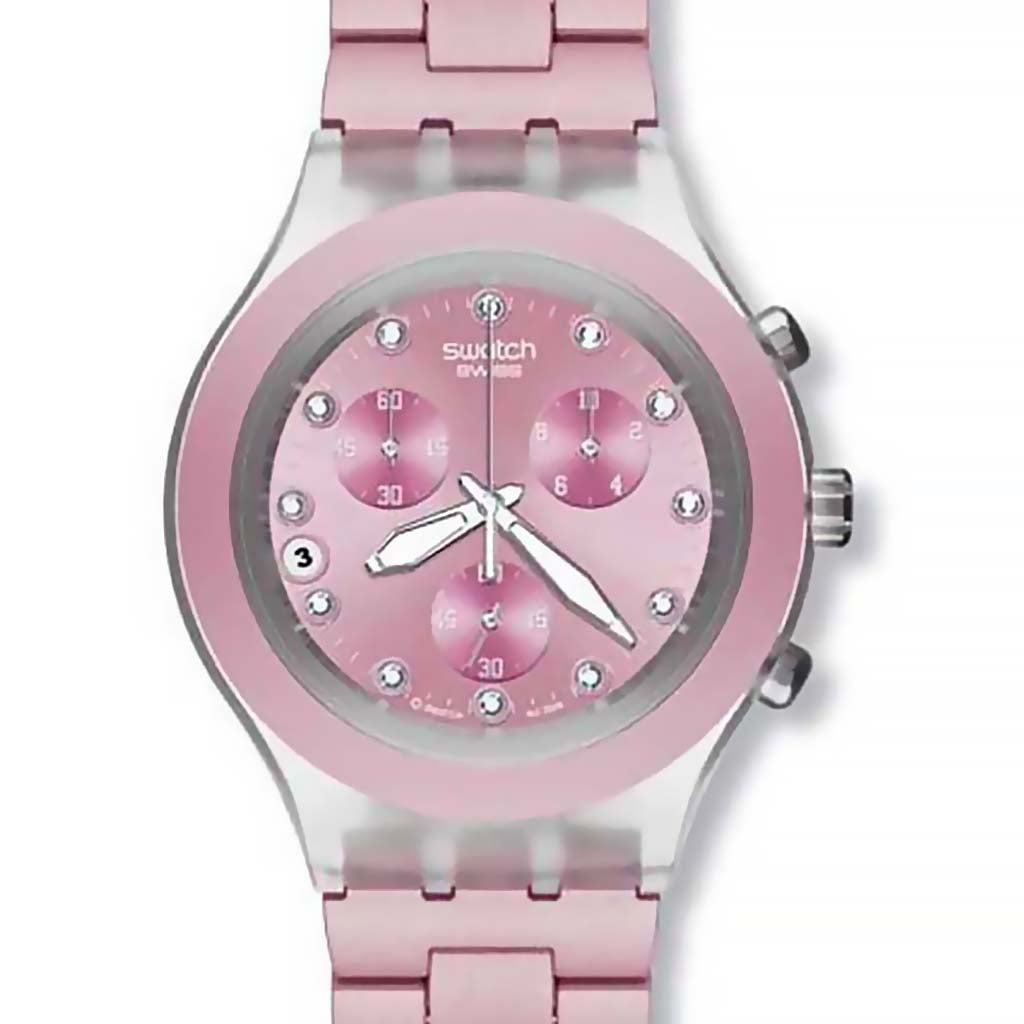 Swatch Irony Diaphane Chrono Full Blooded Pink SVCK4037AG